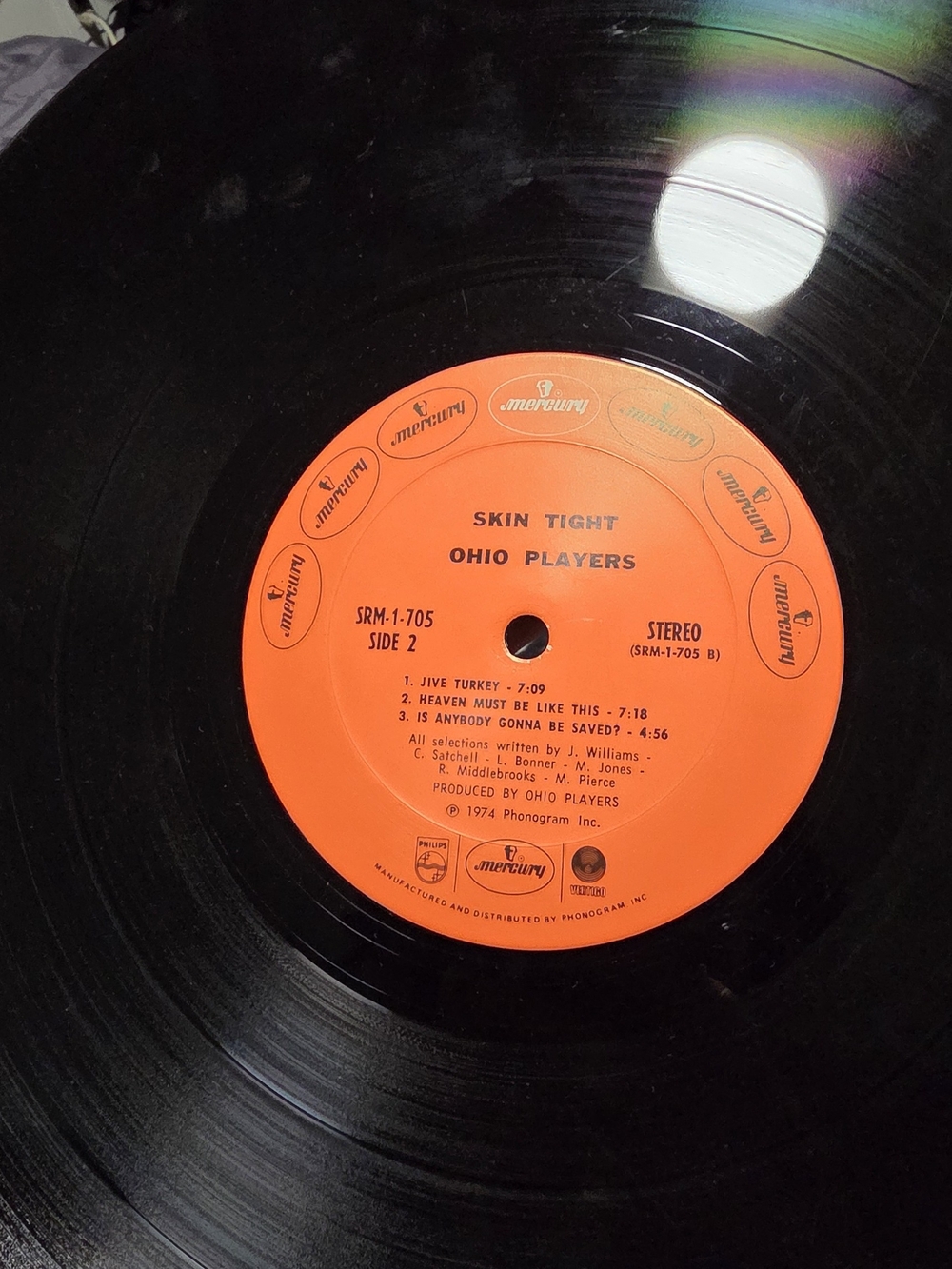 1974 funk/soul vinyl LP Skin Tight by the Ohio Players, released: Mercury Record